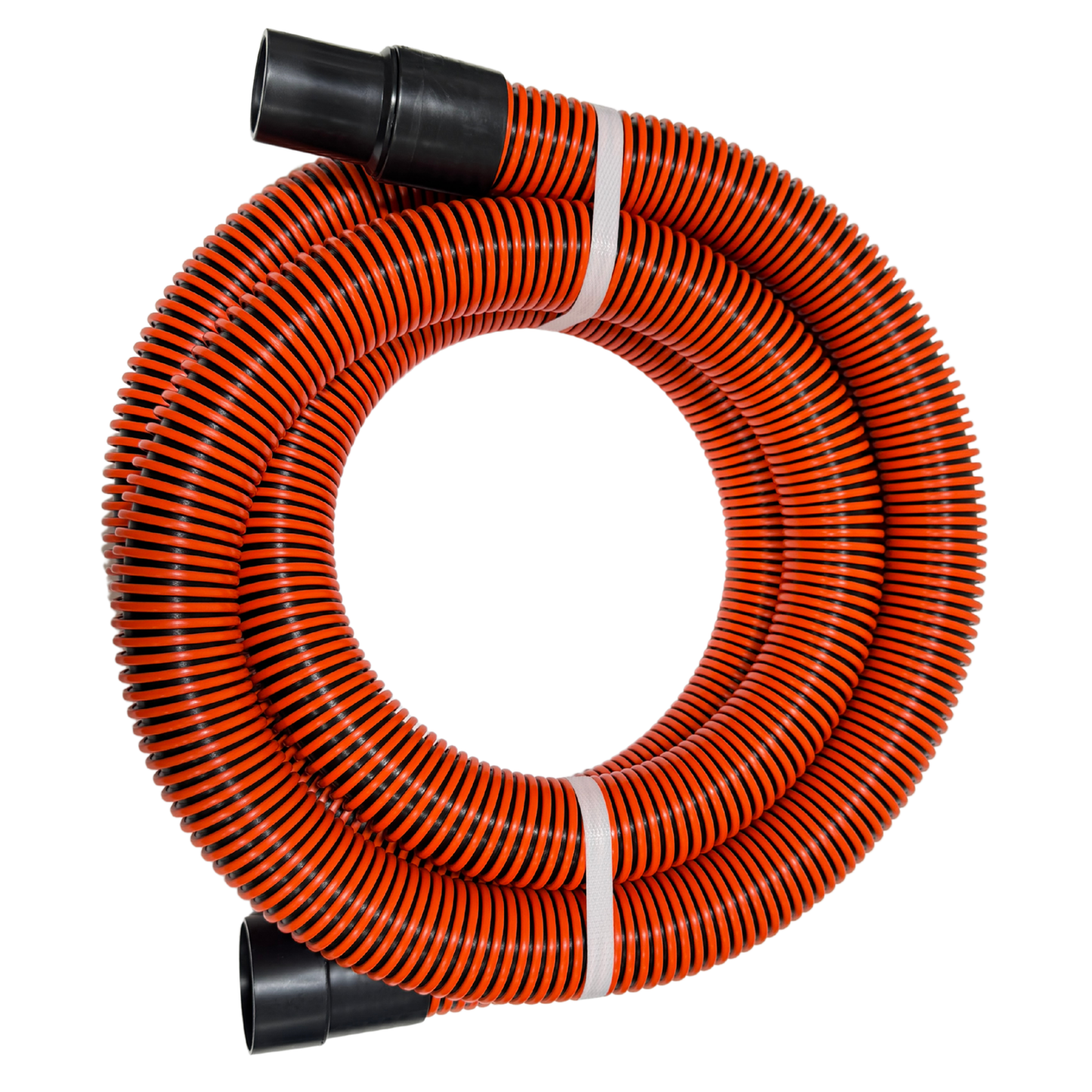 Vacuum Hose 1.5" Inside, 12' Long (Orange) w/Ends