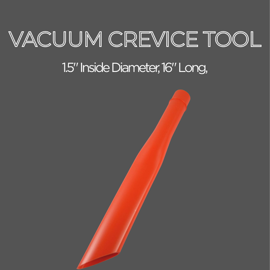 Vacuum Crevice Tool 1.5" Inside, 16" Long (Orange)